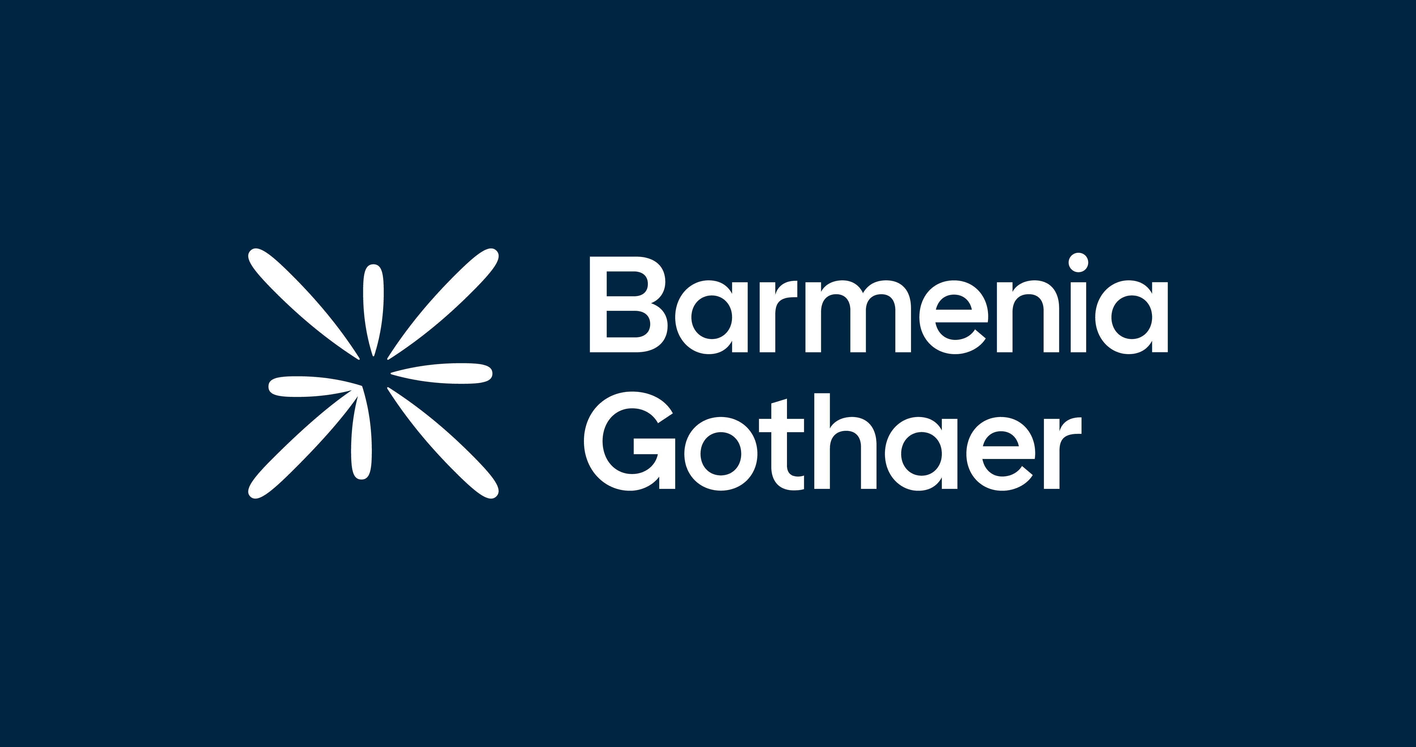 BarmeniaGothaer Logo zweizeilig RGB White on DarkBlue